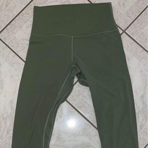 green lululemon leggings